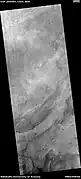 Floor features in Hellas Planitia, as seen by HiRISE under HiWish program