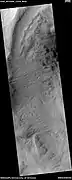 Wide view of gullies, as seen by HiRISE under HiWish program