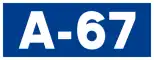 Autovía A-67 shield}}