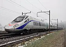 Eurocity, formerly Cisalpino, operates on international main lines within the European Union by Trenitalia. Stops in big cities.