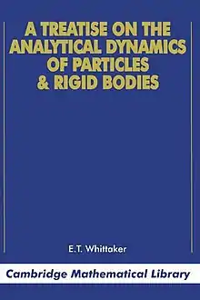 Textbook cover of Analytical Dynamics of Particles and Rigid BOdies