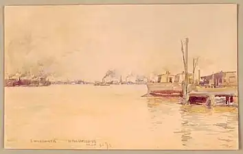 Ellsworth Woodward, New Orleans Skyline, 1893