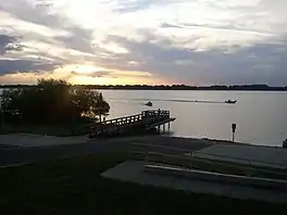 Overlooking Eagle Lake at sunset.