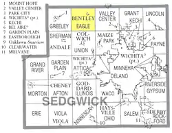 Location of Eagle Township in Sedgwick County