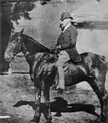 Fairman Rogers astride his mare Josephine (1878), photograph by Thomas Eakins