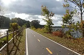 Former PW&B right-of-way near former Squantum station