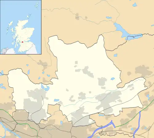Bardowie is located in East Dunbartonshire