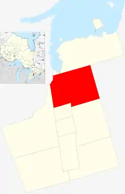 Location of East Gwillimbury York Region.