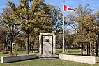 The East Kildonan War Memorial in Centennial Park on Raleigh Street.