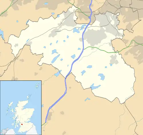 Shillford is located in East Renfrewshire