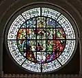 Circular part of the east window