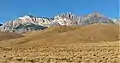 Cardinal Mountain (left), Split Mountain, Mount Tinemaha (right), from Hwy 395