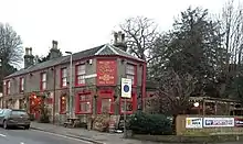 The Eaton Cottage public house, looking toward the city.