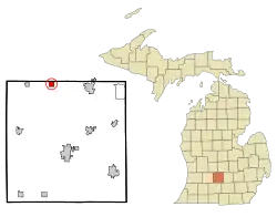 Location of Mulliken, Michigan