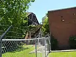 Northwest elevation roof collapse in 2017