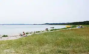 Summer at the beach of Femmøller Strand.