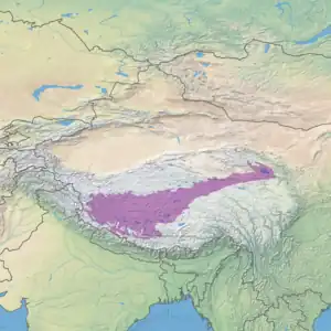 Ecoregion territory (in purple)