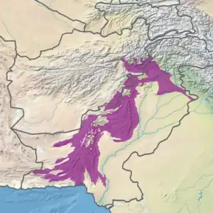 Ecoregion territory (in purple)