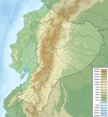 Major volcanoes in Ecuador