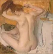 Girl in the Bath (1885), by Edgar Degas, Pushkin Museum, Moscow.