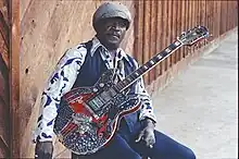 Eddie Kirkland, National Downhome Blues Festival, Atlanta, Georgia, 1984. Photo by Jeff Titon.