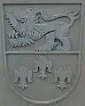 Coats of arms of Edenbergen at a bridge railing