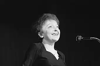 French singer Edith Piaf always wore black on stage.