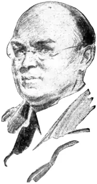 A portrait of Edwin Balmer by James Montgomery Flagg, published in The Indianapolis Times, 1923