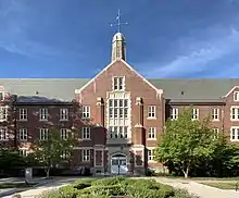 Street view of the Edwina Whitney Residence Hall, University of Connecticut, Storrs