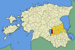 Rannu Parish within Tartu County.