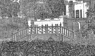 Details of the wooden bridge