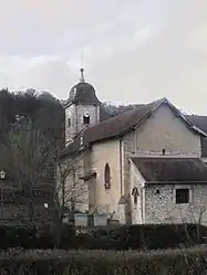 The church in Blussans
