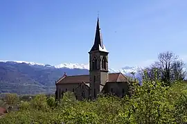 The church of Saint-Vincent-de-Mercuze