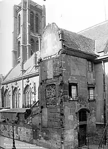 Vestige of the old abbey next to the church (1892 - Médiathèque de l'architecture et du patrimoine)