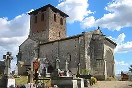 The church in Lescure-d'Albigeois