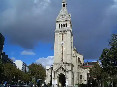 The church of Saint-Pierre-de-Montrouge (14th arrondissement) by Joseph Auguste Émile Vaudremer (1863–70)