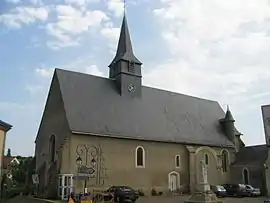 The church of Saint-Jean-Baptiste, in Montaillé