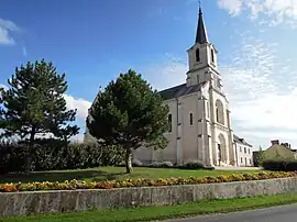 The church in Mosnay