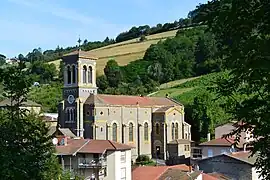 The church in Saint-Clement-sur-Valsonne