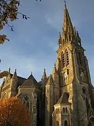 The church in Sainte-Cécile