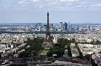 Mars fields and Eiffel Tower