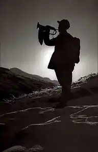 Eighth Route Army bugler, 1942