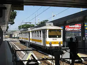 The terminus of the Rome-Giardinetti railway.