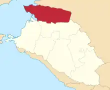 Location in the Kuban Oblast