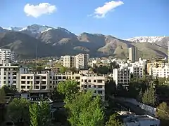Ekhtiarieh, an old residential area in northern Tehran