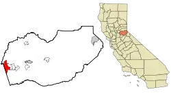 Location in El Dorado County and the state of California
