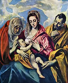 El Greco, 1595, one of a number of versions