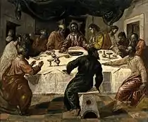 The Last Supper, c. 1568 by El Greco.