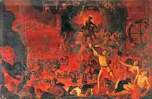 Replica of “Hell” by Hernando de la Cruz, 17th century. Iglesia de la Compañía, Quito, Ecuador.