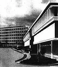 Concept image for Pueblo Supermarket at El Monte Mall in 1967
